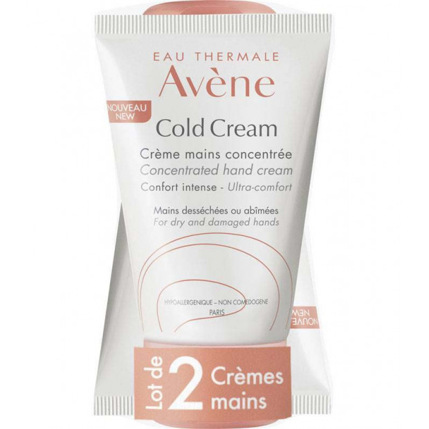 COLD CREAM Crème Mains, 2x50ml Avene - Parashop