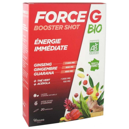 Force G Power Max, 10 ampoules de 10ml Nutrisanté - Parashop