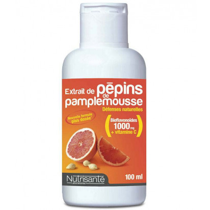 Extrait de pépins de pamplemousse, 100ml Nutrisanté - Parashop