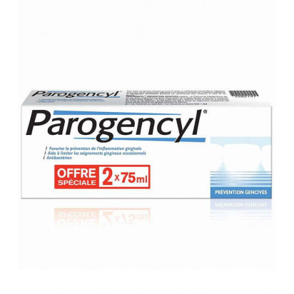 Dentifrice Prévention Gencives, 2x75ml Parogencyl - Parashop