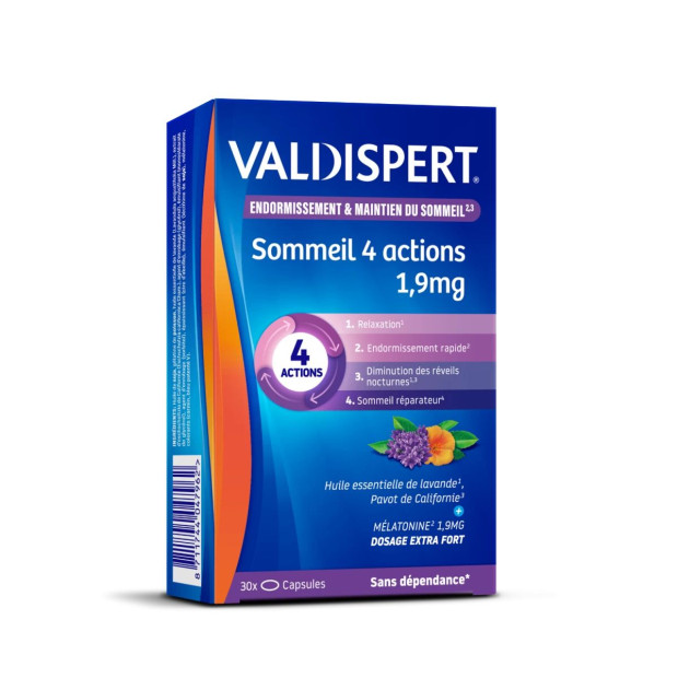 Valdispert Sommeil 4 actions 1.9 mg, 30 capsules