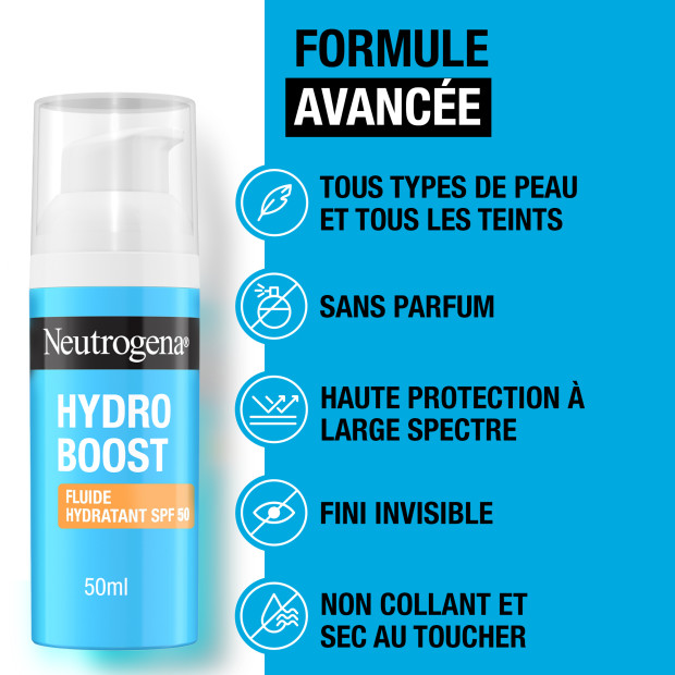 Hydro Boost Fluide Hydratant Avec Acide Hyaluronique B5 Et Niacinamide Spf50, 50ml