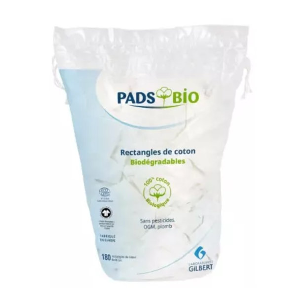 Pads Bio Rectangles Cotons Sachet Vrac, X180 - Parashop.com