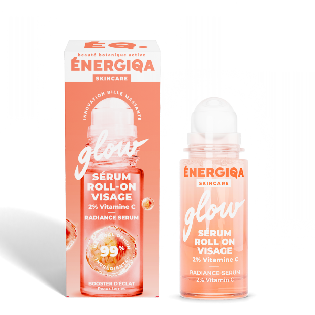 Energiqa Skincare Sérum Roll On Visage Glow 2% Vitamine C, 30ml - Parashop.com