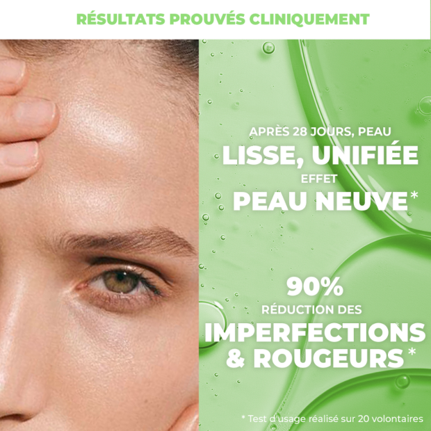 Sérum Roll On Visage Clear 2% Niacinamide & Zinc, 30ml