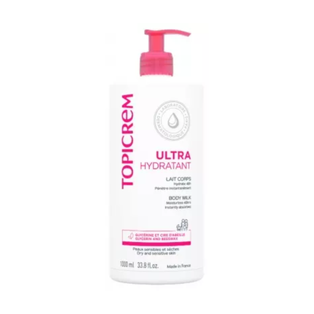 Ultra-Hydratant Lait Corps Peaux Sensibles Et Seches, 1L - Parashop.com