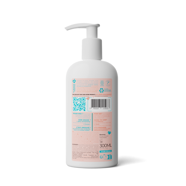 Masque 2-En-1 Sans Silicone Cheveux Abîmés Monoï & Huile De Macadamia Bio, 300ml