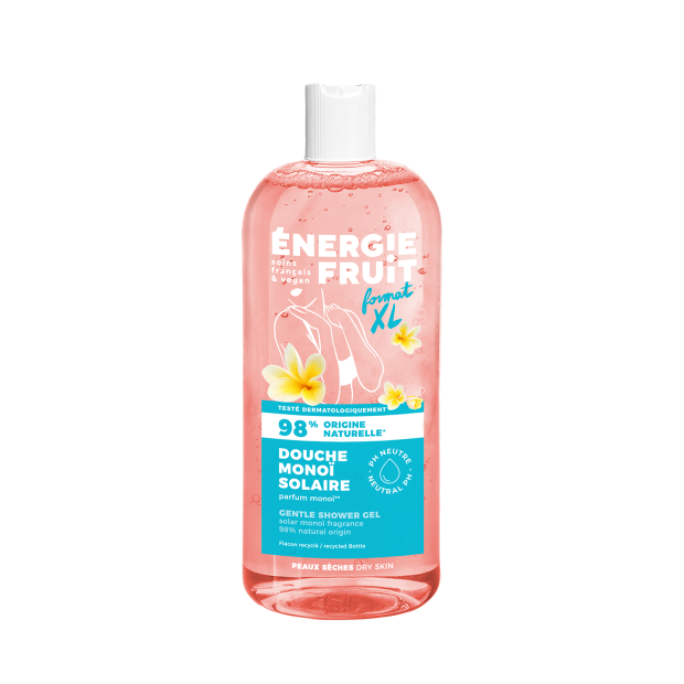 Energie Fruit Gel douche hydratant monoï & huile de macadamia bio 98%, 500ml | Parashop.com