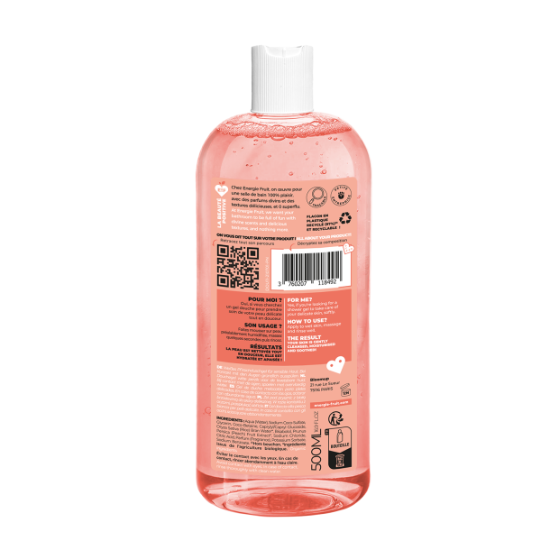 Gel Douche Pêche Blanche & Eau De Riz, 500ml