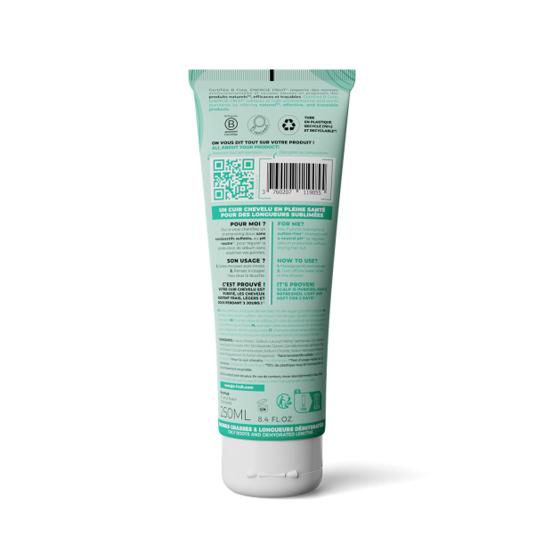 Shampooing Clean Detox The Vert Racines Grasses Pointes Sèches, 250ml