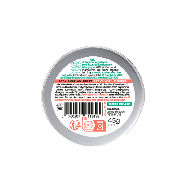 Déocrème 48H Parfum Pêche Blanche Bio, 45 G
