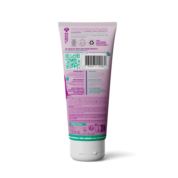 Masque & Démêlant 2 En 1 Reconstituant Collagène Végétal & Vitamine B, 200ml