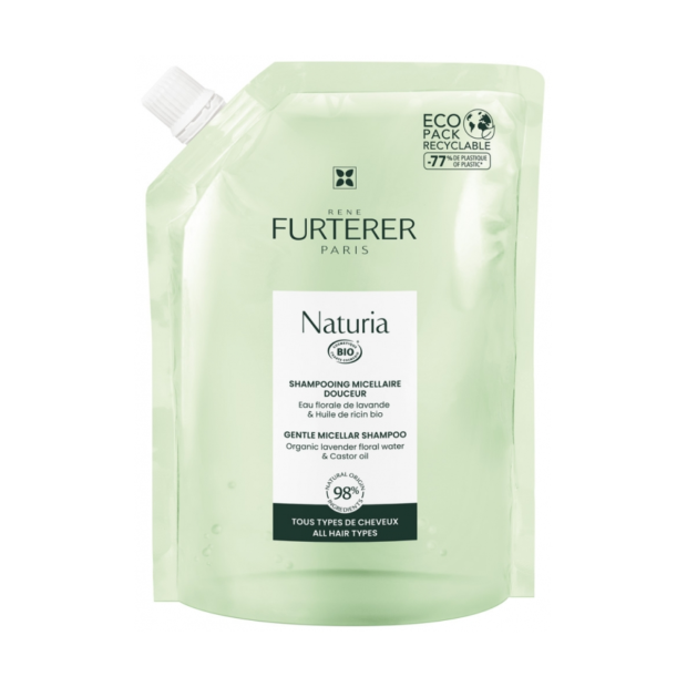 Naturia Shampoing Micellaire Douceur Bio Éco-Recharge, 400ml