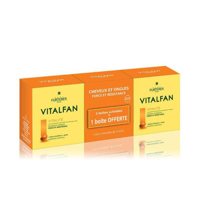 VITALFAN, Vitalité Cheveux et Ongles, Lot 2x30 Capsules + 1 offerte René Furterer - Parashop