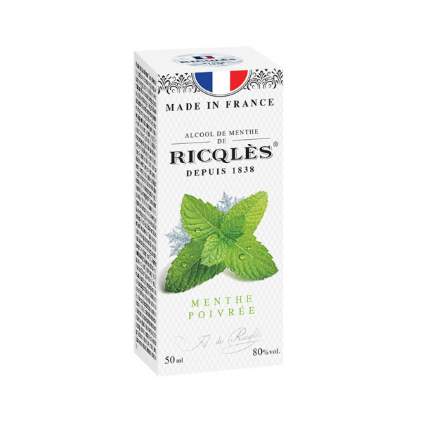 Alcool de Menthe, 5cl Ricqles - Parashop