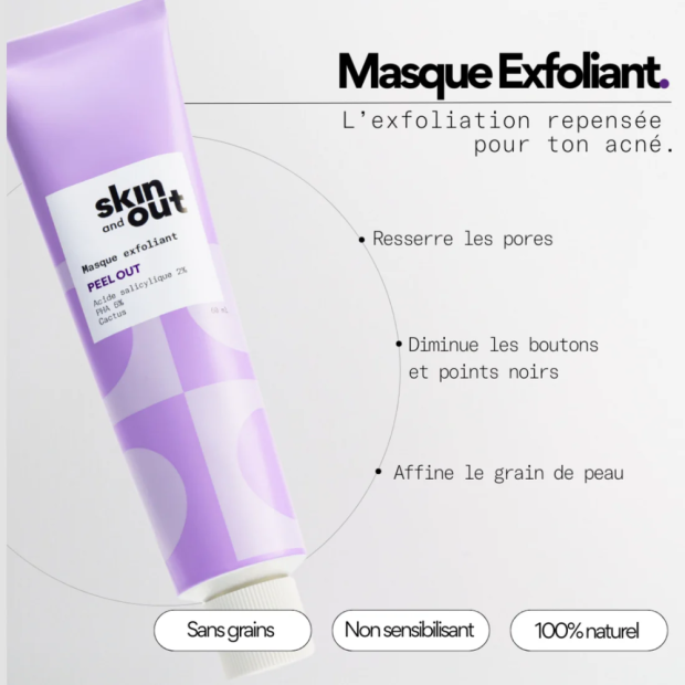 PEEL OUT Masque Exfoliant, 60ml