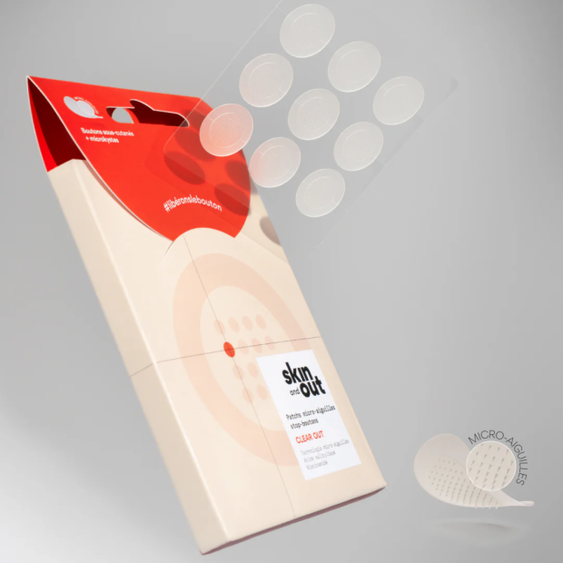 Skin&Out CLEAR OUT Patchs micro-aiguilles stop-boutons, x9 | Parashop.com