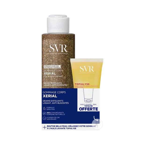 Xerial Gommage Corps 100G + Huile 55ml offerte