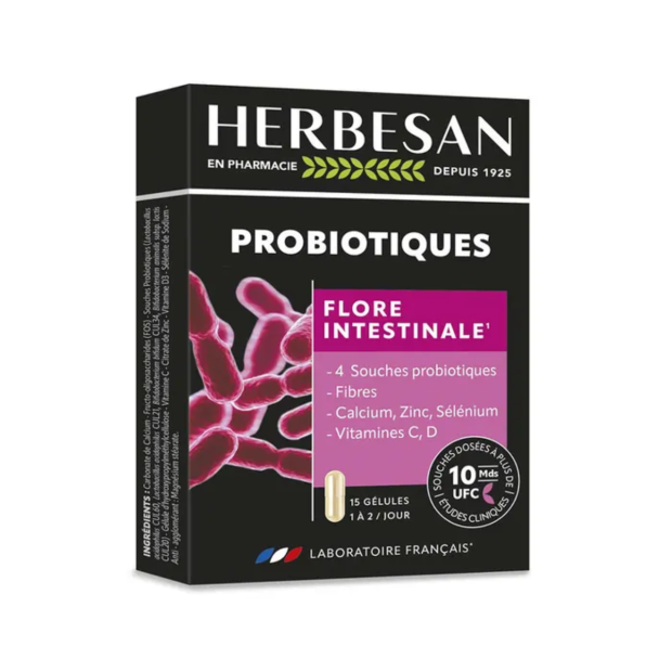 Probiotiques Flore intestinales, x15 gélules - Parashop.com