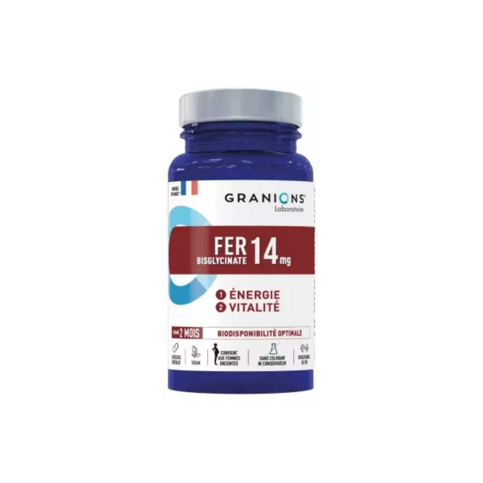 Granions Fer 14mg 60 Gélules main image 0