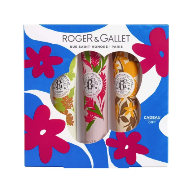 Coffret 3 Crèmes Mains Bienfaisantes Fleur d'Osmanthus + Gingembre Rouge + Bois d'Orange, 3x30ml - Parashop.com