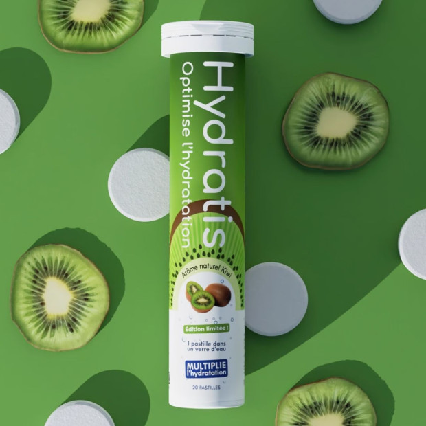 Solution De Rehydratation Kiwi, 20 Pastilles Effervescentes
