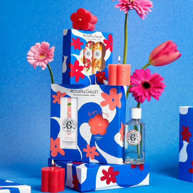Coffret Gingembre Rouge Eau Parfumée Bienfaisante 100ml + Bougie Offerte