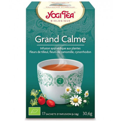 Infusion Grand Calme Bio, 17 sachets Yogi Tea - Parashop