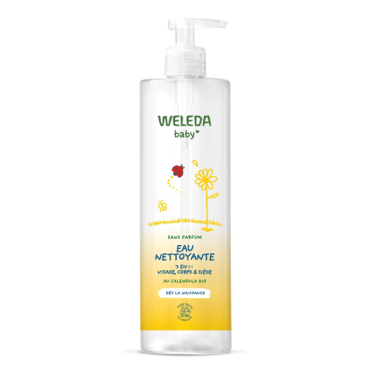 Weleda Baby Eau Nettoyante au Calendula 3en1 Sans Parfum, 400ml | Parashop.com