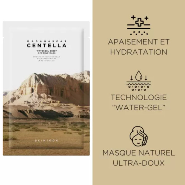 Masque Hydrogel Apaisant à la Centella Asiatica, 1 unité