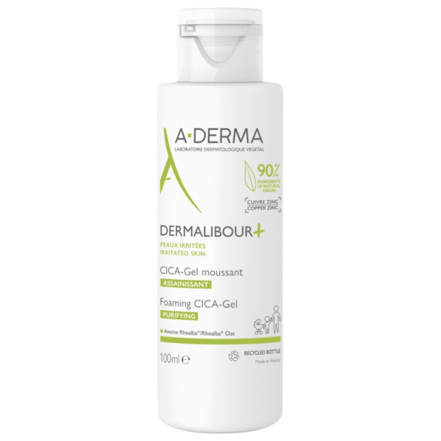 A-derma Dermalibour+ CICA Gel Moussant, 100ml | Parashop.com