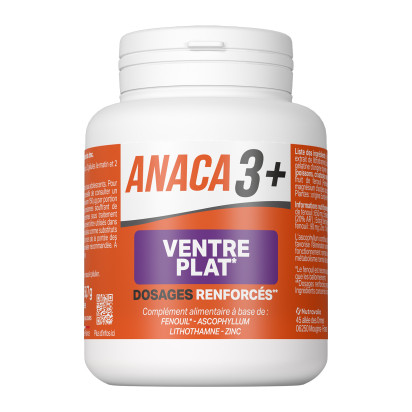 ANACA 3+ Ventre Plat+, 120 gélules | Parashop.com