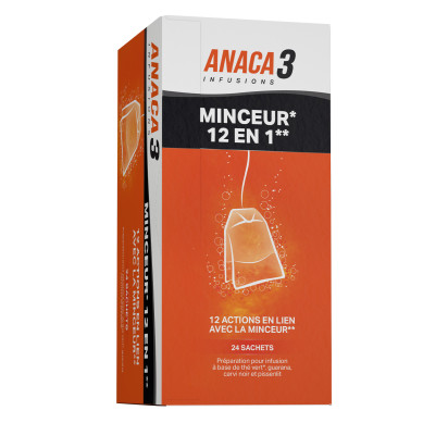 Anaca3 Infusion Minceur 12-En-1, 24 Sachets | Parashop.com