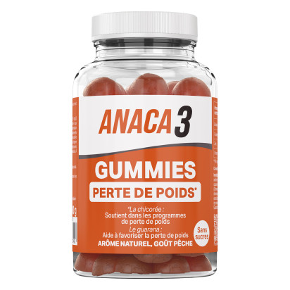 Anaca3 Perte De Poids Sans Sucres, 60 Gummies | Parashop.com