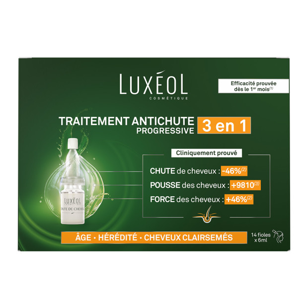 Luxéol Chute De Cheveux Progressive Protocole 2-En-1, 14X6ml | Parashop.com