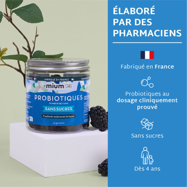 Gummies Probiotiques Sans Sucre, 42 Gummies