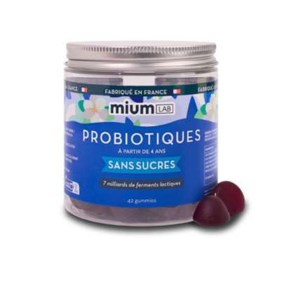 Mium Lab Gummies Probiotiques Sans Sucre, 42 Gummies | Parashop.com