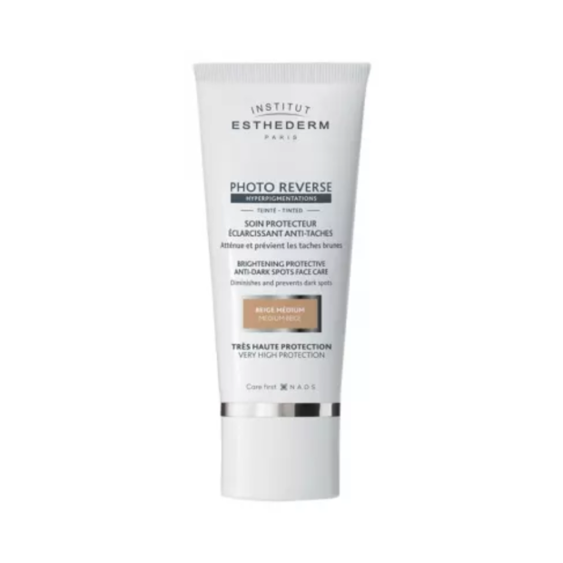 Photo Reverse Soin Protecteur Éclaircissant Anti-taches Teinté Beige Medium, 50ml - Parashop.com