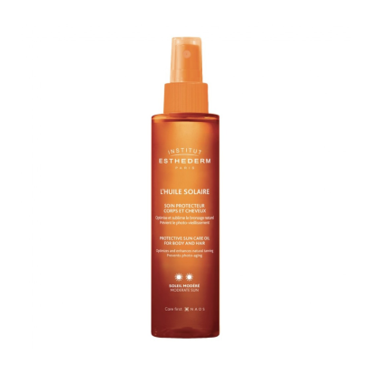 Adaptasun Huile Solaire Hydra-Protectrice Corps et Cheveux Soleil Modéré, 150ml - Parashop.com
