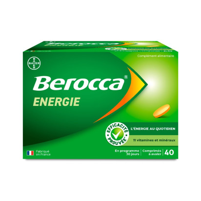 Berocca Energie Vitamine B Et C, Magnésium Et Zinc, 40 Comprimés