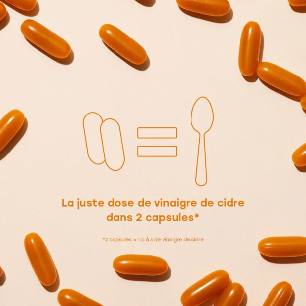 Capsules Vinaigre de Cidre, 60 capsules