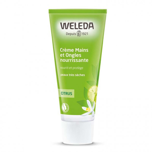 Crème Mains et Ongles nourrissante au Citrus, 50ml Weleda - Parashop