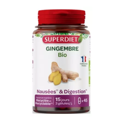 Gingembre Bio, 45 Gélules - Parashop.com