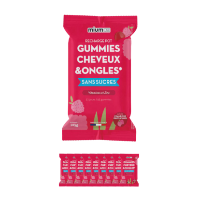Recharge Gummies Cheveux & Ongles Sans Sucre, 42 Gummies - Parashop.com