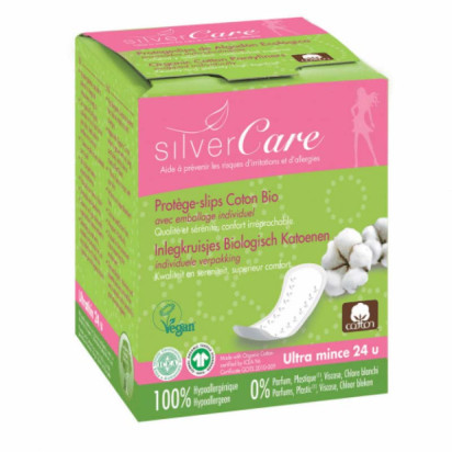 Protèges slips coton bio x24 Silvercare - Parashop