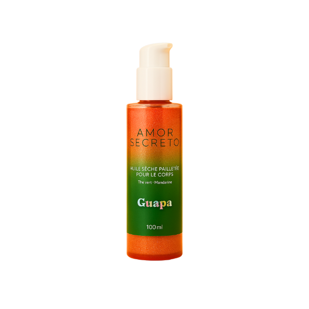 Thé Vert Huile Corps Pailletée, 100ml - Parashop.com