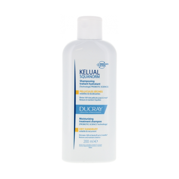 Squanorm Shampoing Traitant Pellicules Sèches, 200ml