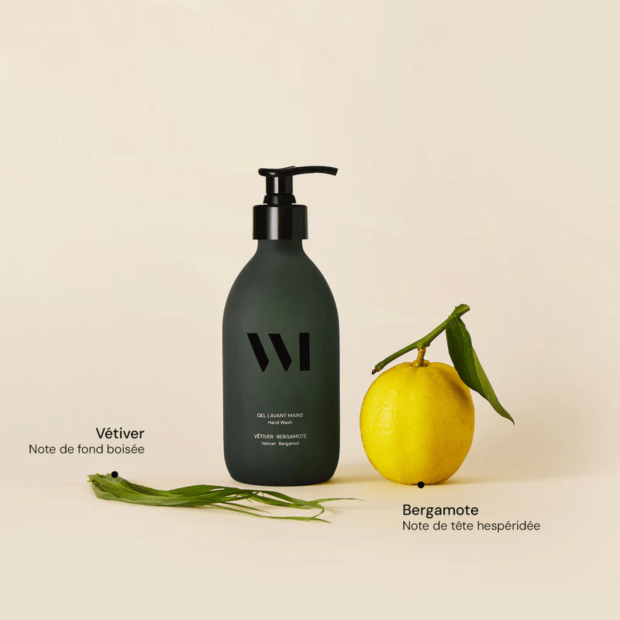 Gel Lavant Mains Vétiver Bergamote Rechargeable, 290ml
