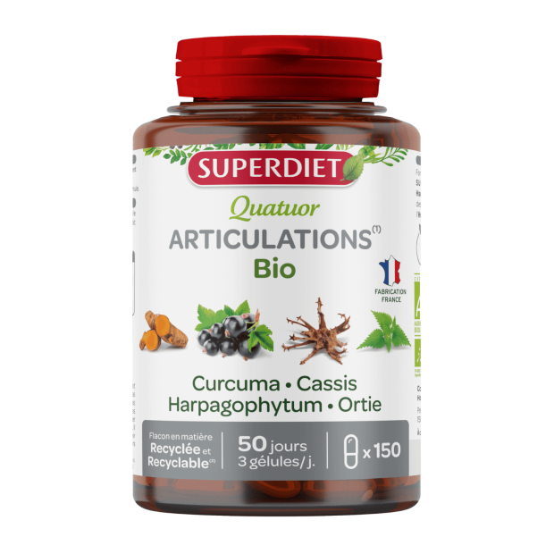Quatuor articulation bio, 150 gélules Super Diet | Parashop.com