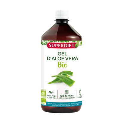 Gel d'aloe vera bio, 1L Herbesan | Parashop.com